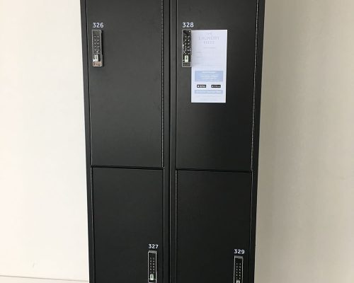 The Laundry Press lockers at the Seamark Building