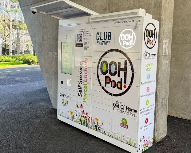 OOHPod parcel lockers at Elmpark Green